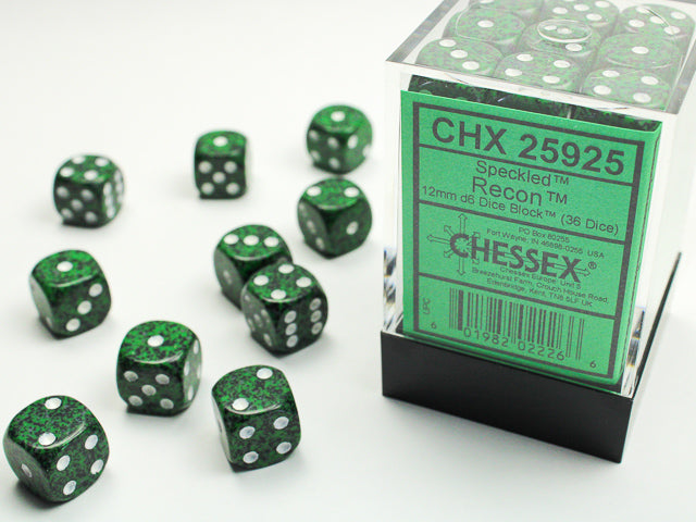 CHX 25925 Speckled Recon (12mm D6 36-Dice Set)