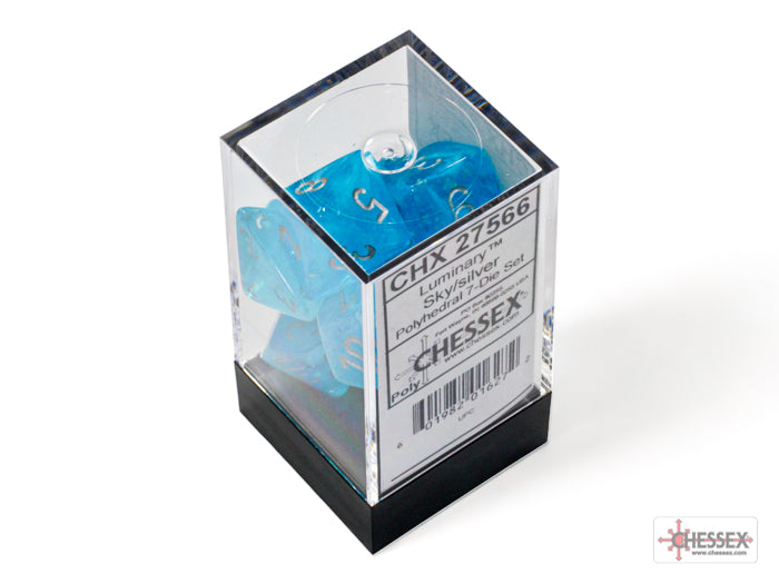 CHX 27566 Luminary Sky/silver (Polyhedral 7-Die Set)