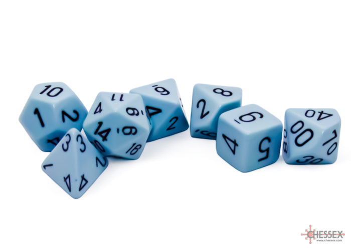 CHX 25466 Opaque Pastel Blue/black (Polyhedral 7-Die Set)