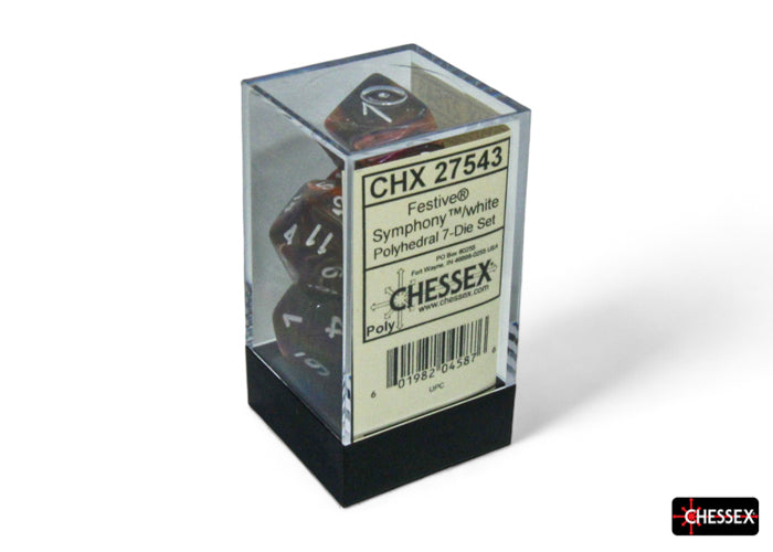 CHX 27543 Festive Symphony/white (Polyhedral 7-Die Set)