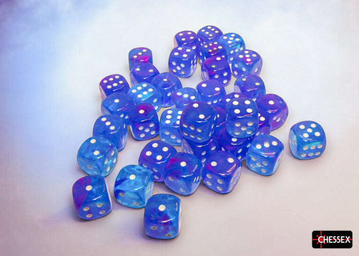 CHX 27967 Nebula Aura/white Luminary (12mm D6 36-Dice Set)