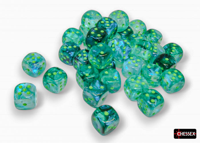 CHX 27995 Borealis Kelp/light green Luminary (12mm D6 36-Dice Set)