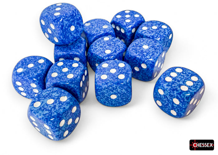CHX 25706 Speckled Water (16mm D6 12-Dice Set)