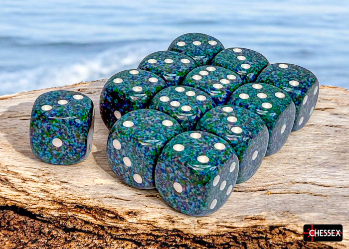CHX 25716 Speckled Sea (16mm D6 12-Dice Set)