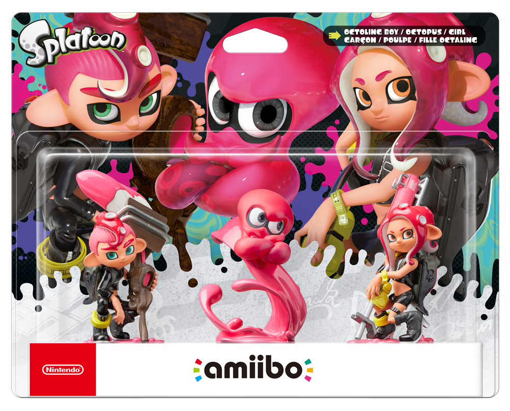 Nintendo amiibo - Octoling Boy, Octoling Girl & Octopus (Splatoon)