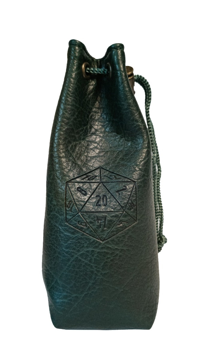 Leather Dice Bag - Small Green (LPG Essentials)