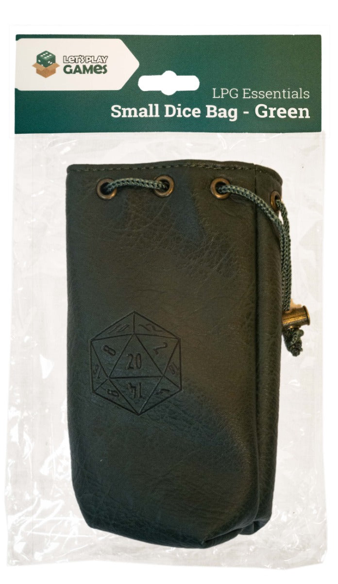 Leather Dice Bag - Small Green (LPG Essentials)