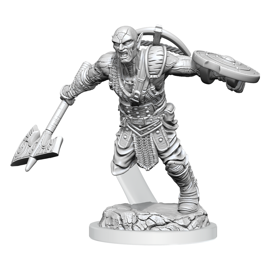 Earth Genasi Fighter (D&D Nolzur's Marvelous Unpainted Miniatures)