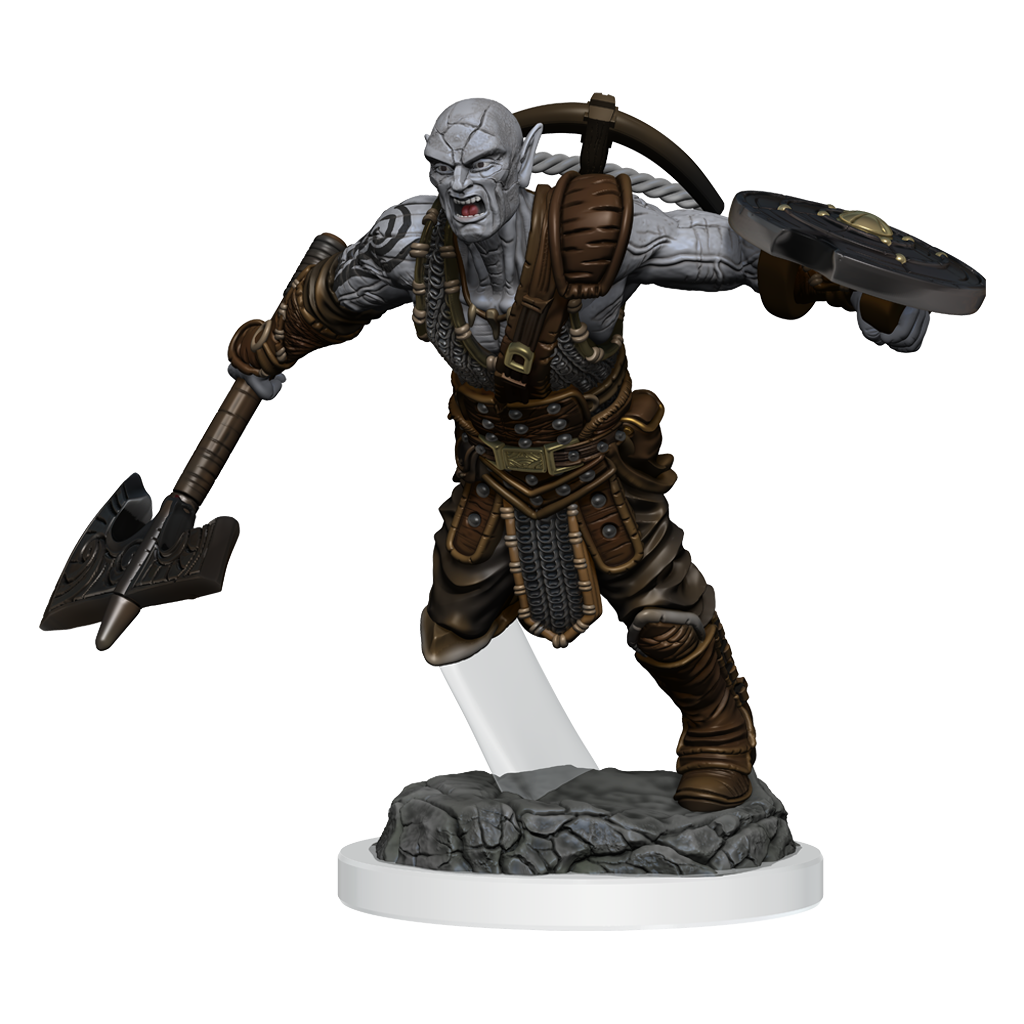 Earth Genasi Fighter (D&D Nolzur's Marvelous Unpainted Miniatures)