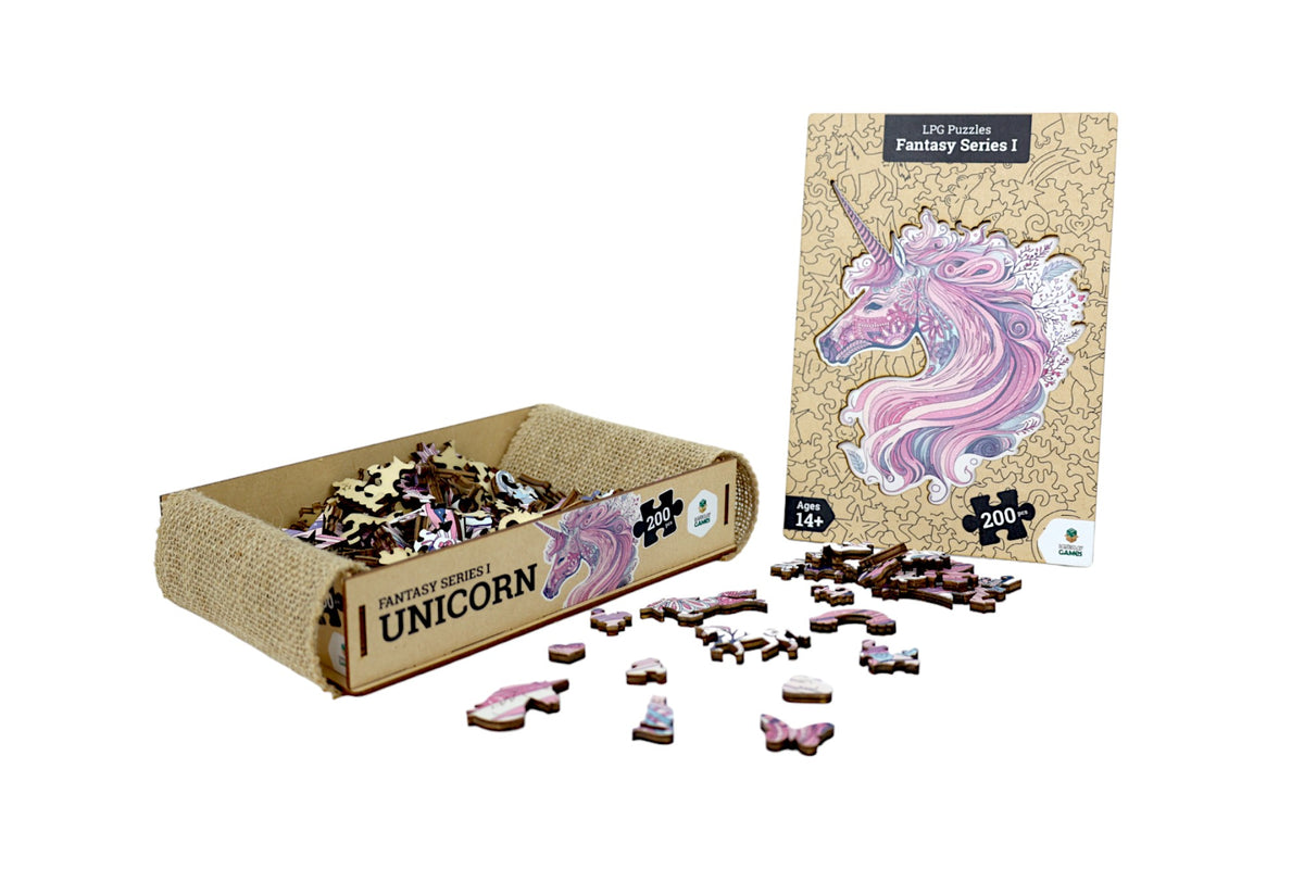 Unicorn 200pc - Fantasy Wooden Series (LPG Puzzles)
