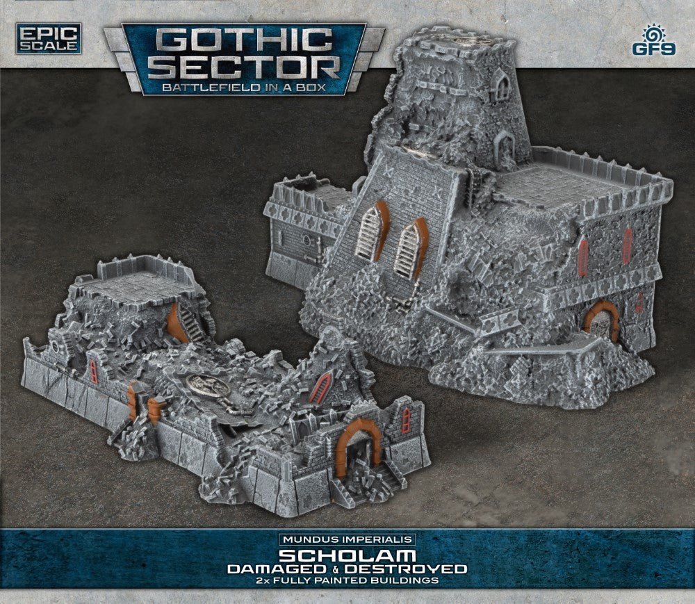 Battlefield in a Box: Gothic Sector - Mundus Imperialis: Scholam (Damaged & Destroyed)