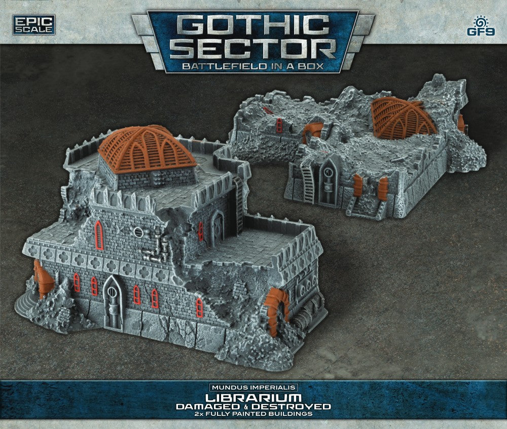 Battlefield in a Box: Gothic Sector - Mundus Imperialis: Librarium (Damaged & Destroyed)