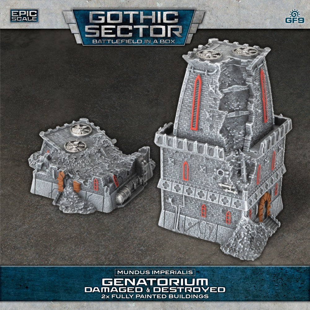 Battlefield in a Box: Gothic Sector - Mundus Imperialis: Genatorium (Damaged & Destroyed)