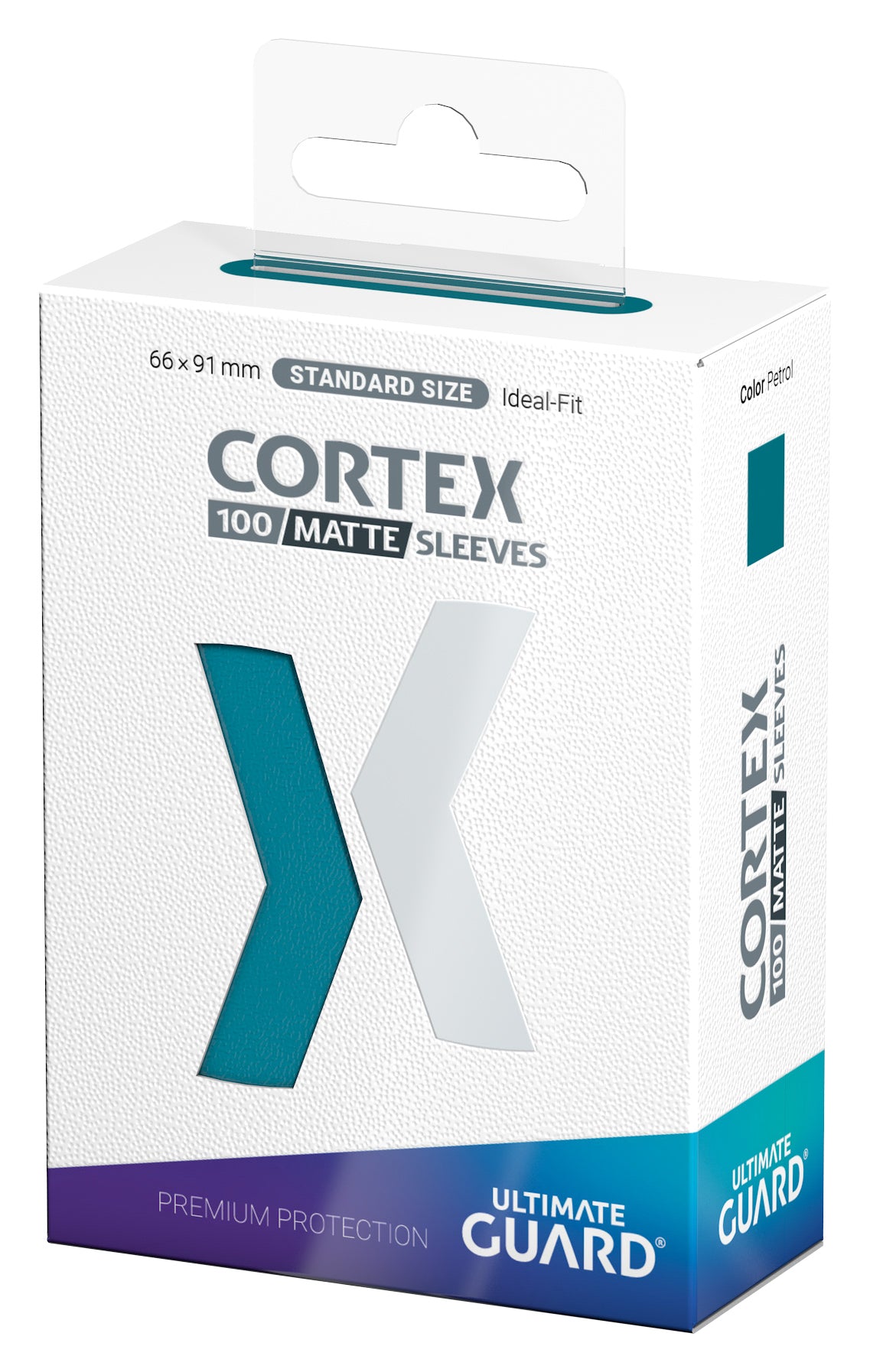 Ultimate Guard Cortex Matte Sleeves - Petrol - Standard-Size (100 Sleeves)