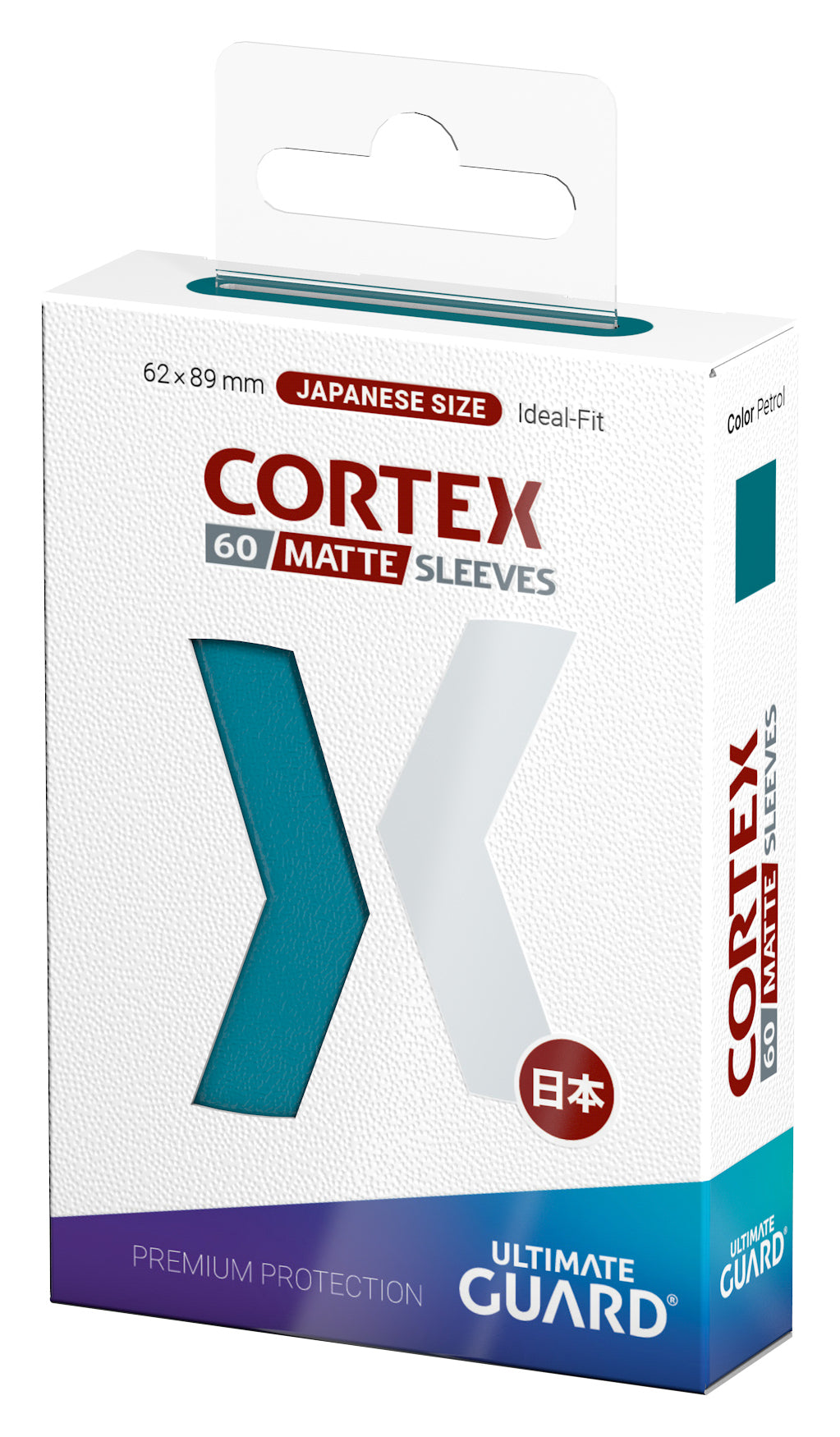 Ultimate Guard Cortex Matte Sleeves - Petrol - Japanese-Size (60 Sleeves)