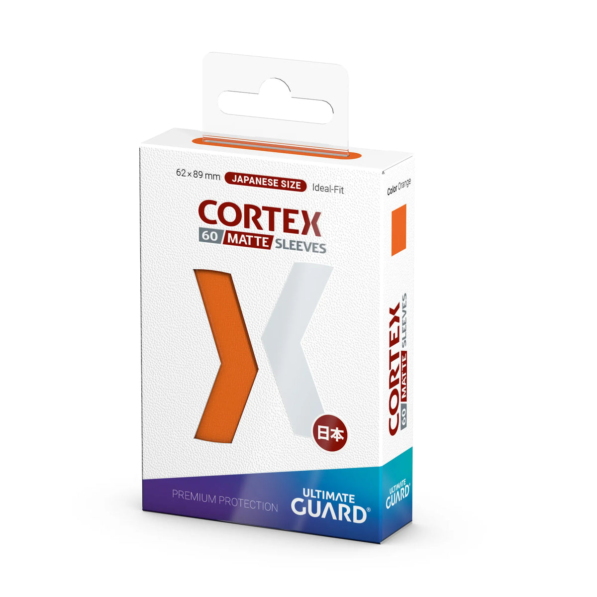Ultimate Guard Cortex Matte Sleeves - Orange - Japanese-Size (60 Sleeves)