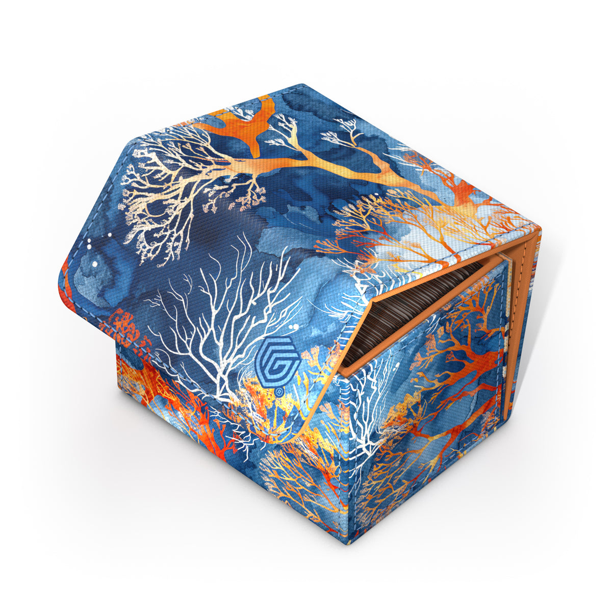 Ultimate Guard XenoSkin Sidewinder 100+ Deck Box - Fiery Reef (2025 Exclusive: Coral Places)