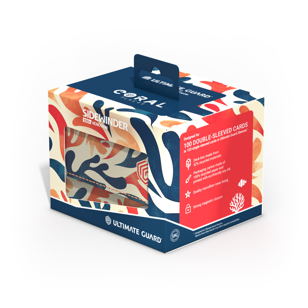 Ultimate Guard XenoSkin Sidewinder 100+ Deck Box - Mellow Sea (2025 Exclusive: Coral Places)