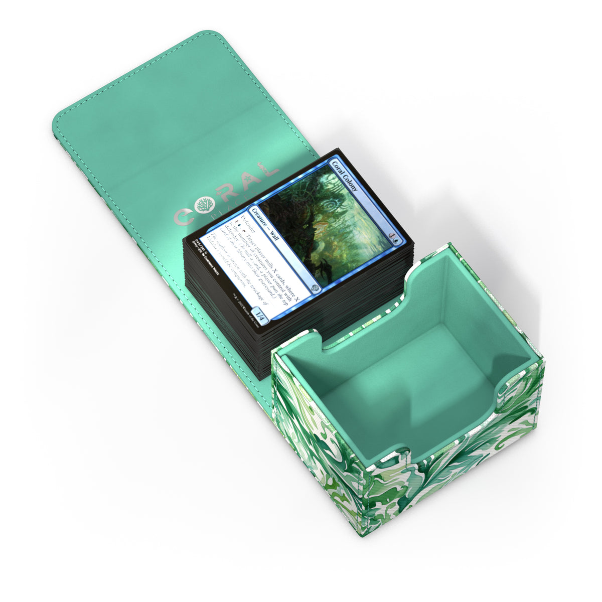 Ultimate Guard XenoSkin Sidewinder 100+ Deck Box - Kelp Forest (2025 Exclusive: Coral Places)