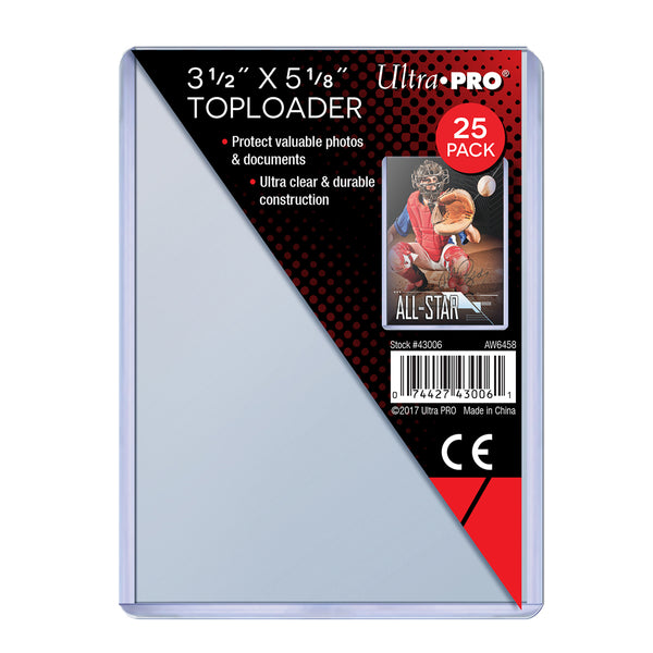 ULTRA PRO Toploaders - Specialty Size - 88.9mm x 130mm (Pack 25)