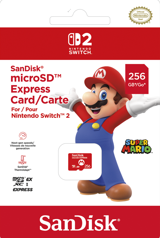 SanDisk microSD Express Card 256GB for Nintendo Switch 2