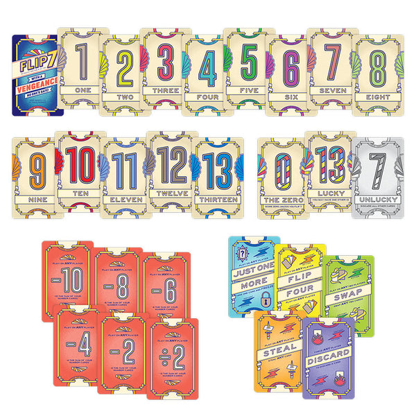Flip 7: With A Vengeance Card Game - Goldfields Toys & Games