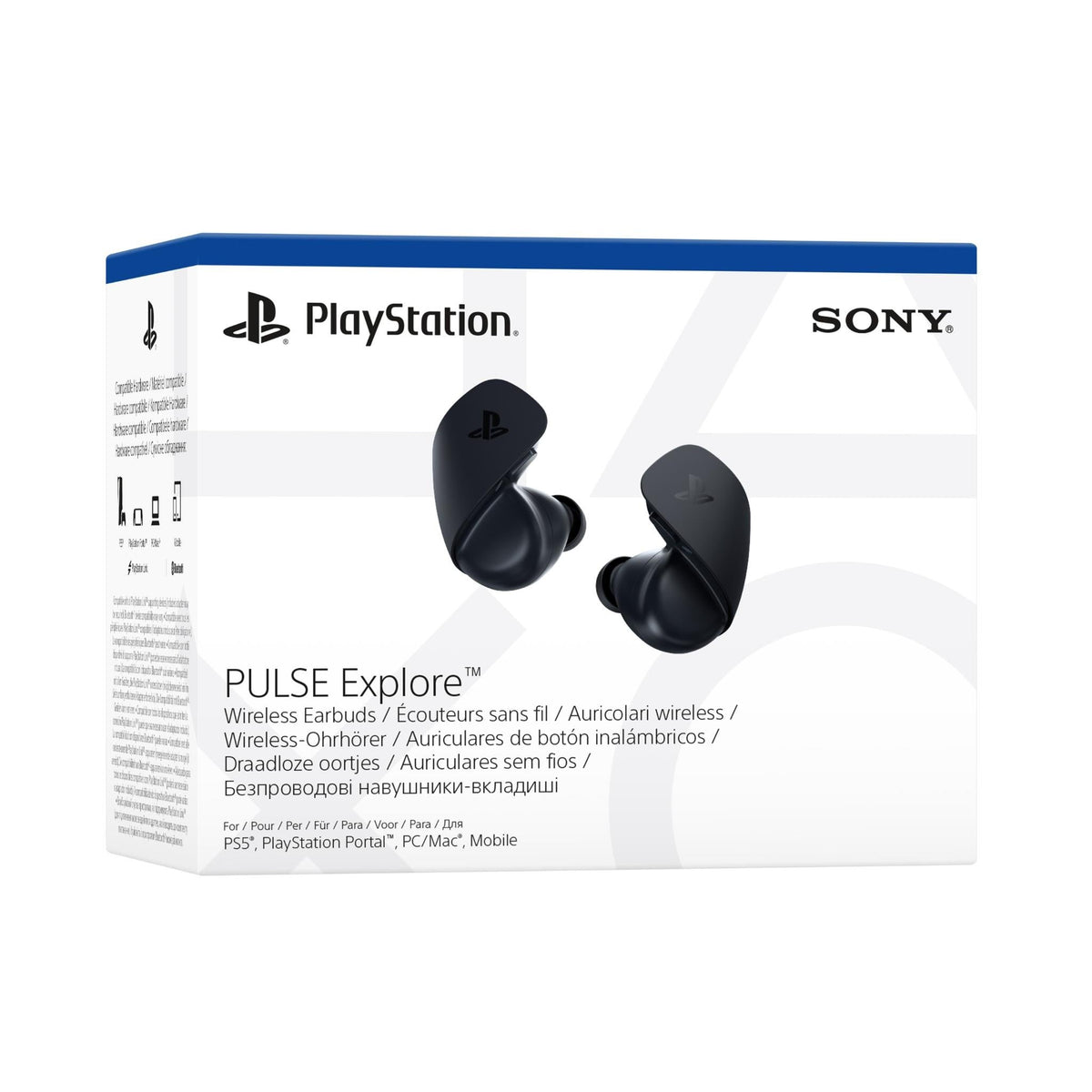PS5 PlayStation 5 Pulse Explore Wireless Earbuds - Midnight Black