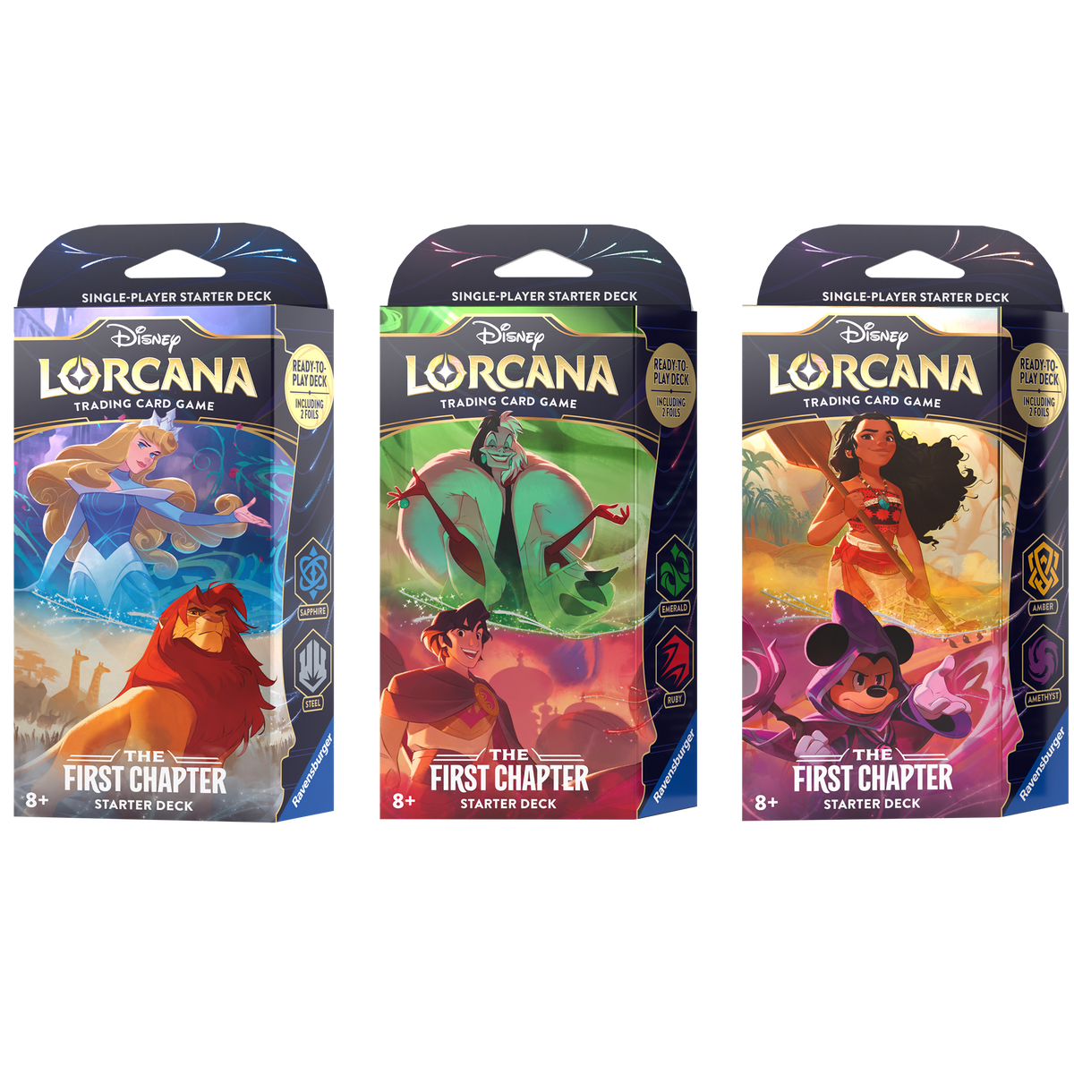 Disney Lorcana TCG: The First Chapter - Starter Deck Bundle