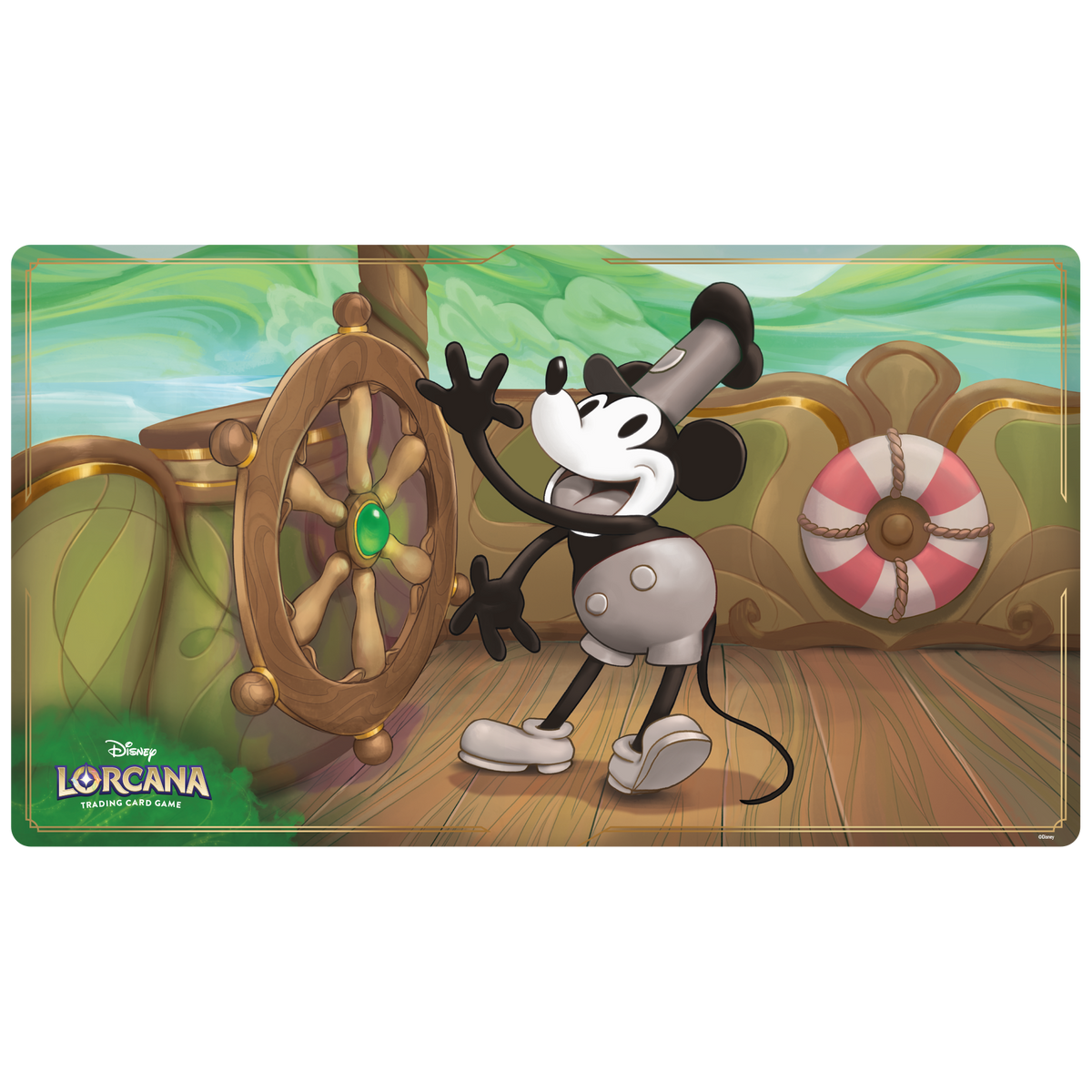 Disney Lorcana TCG: Playmat - Mickey Mouse, Steamboat Pilot