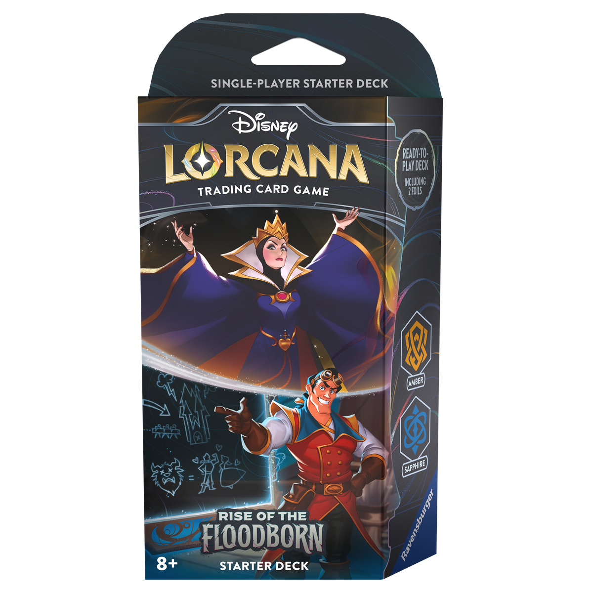 Disney Lorcana TCG: Rise of the Floodborn - Starter Deck (Amber & Sapphire)