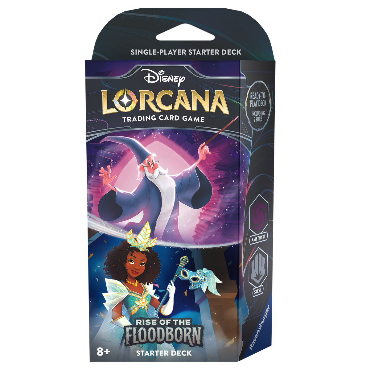 Disney Lorcana TCG: Rise of the Floodborn - Starter Deck (Amethyst & Steel)