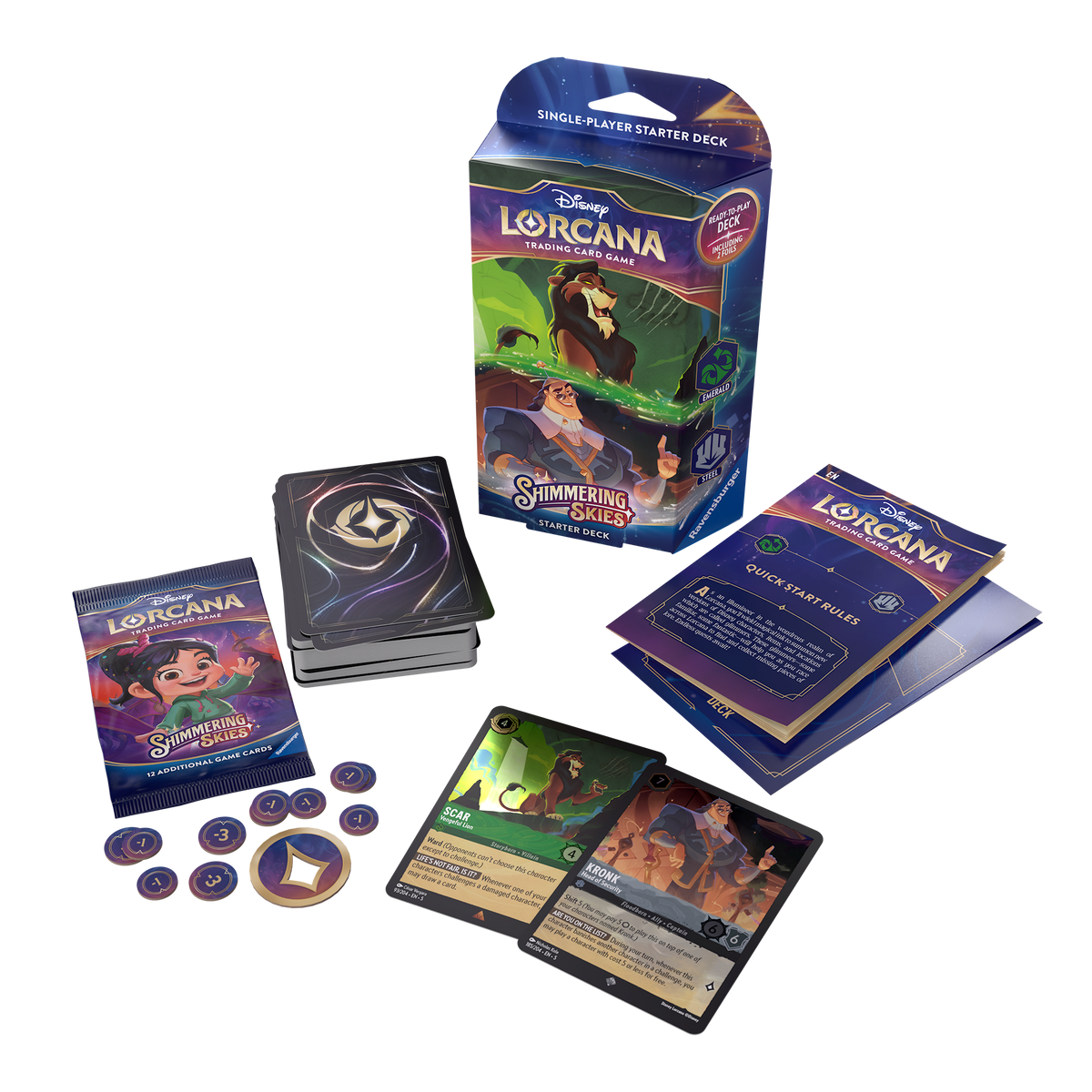 Disney Lorcana TCG: Shimmering Skies - Starter Deck (Emerald & Steel)