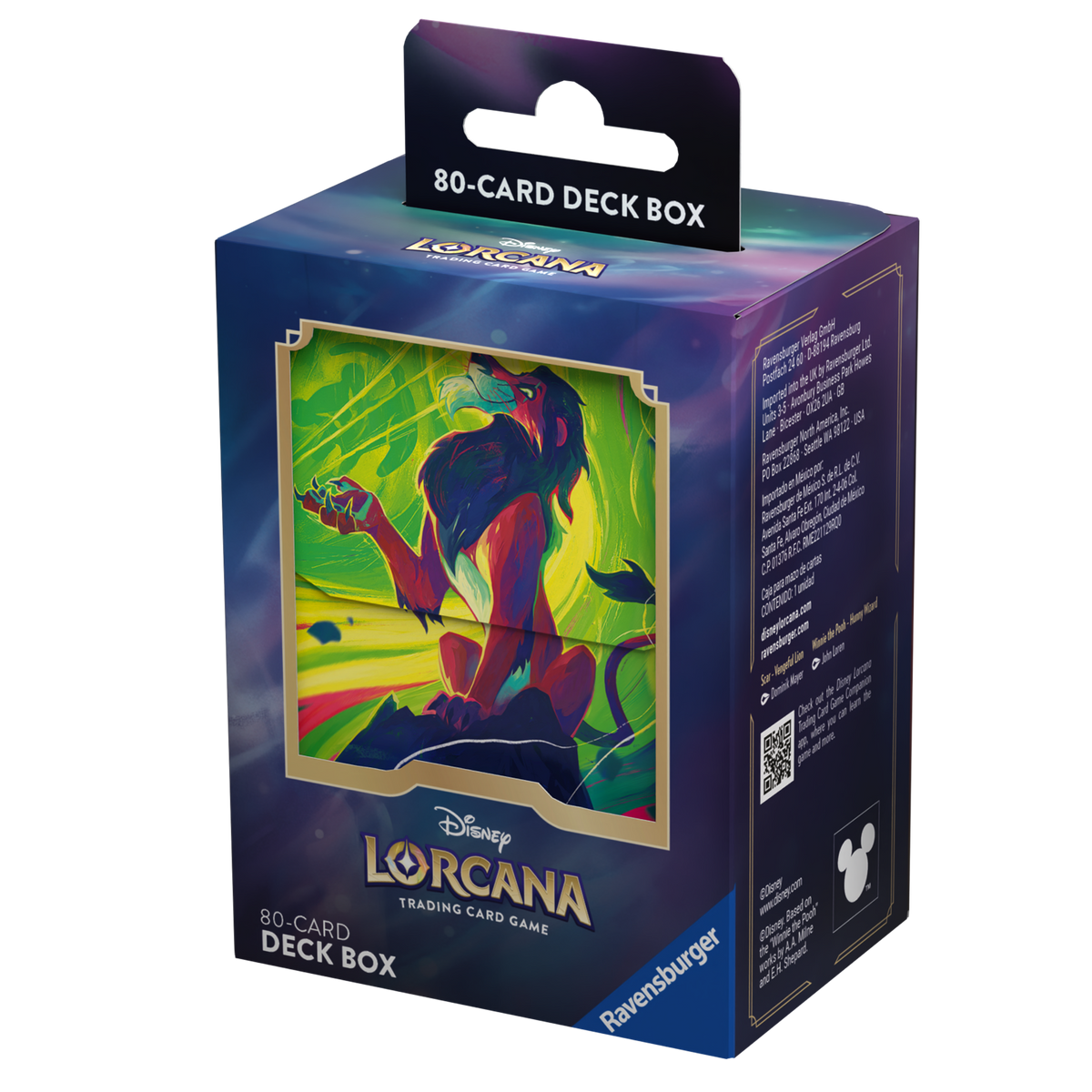 Disney Lorcana TCG: Deck Box - Scar, Vengeful Lion (Enchanted)