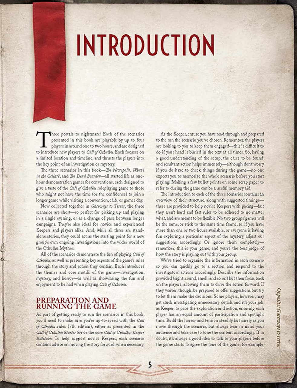 Call of Cthulhu: Gateways to Terror