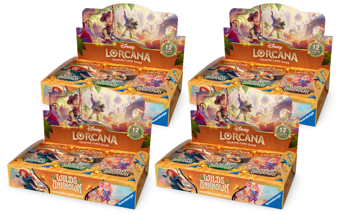 Disney Lorcana TCG: Wilds Unknown - Booster Box Case (4 Booster Boxes)