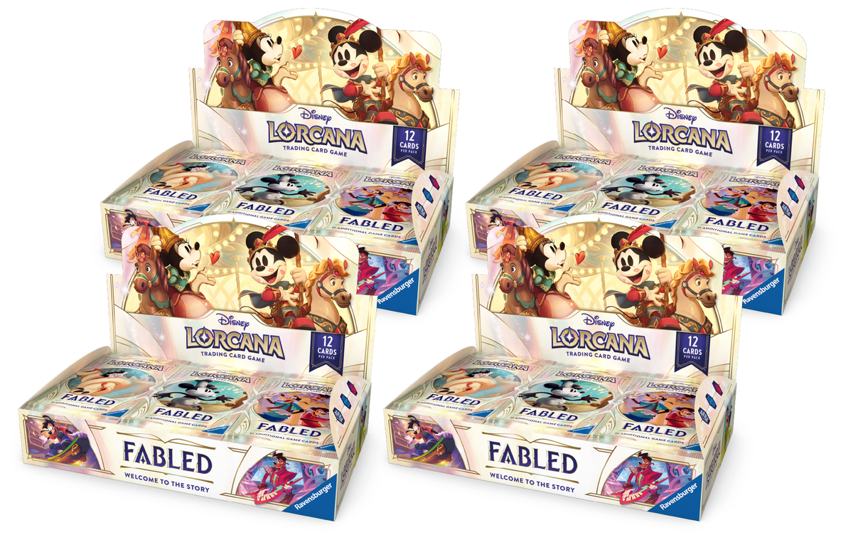 Disney Lorcana TCG: Fabled - Booster Box Case (4 Booster Boxes)