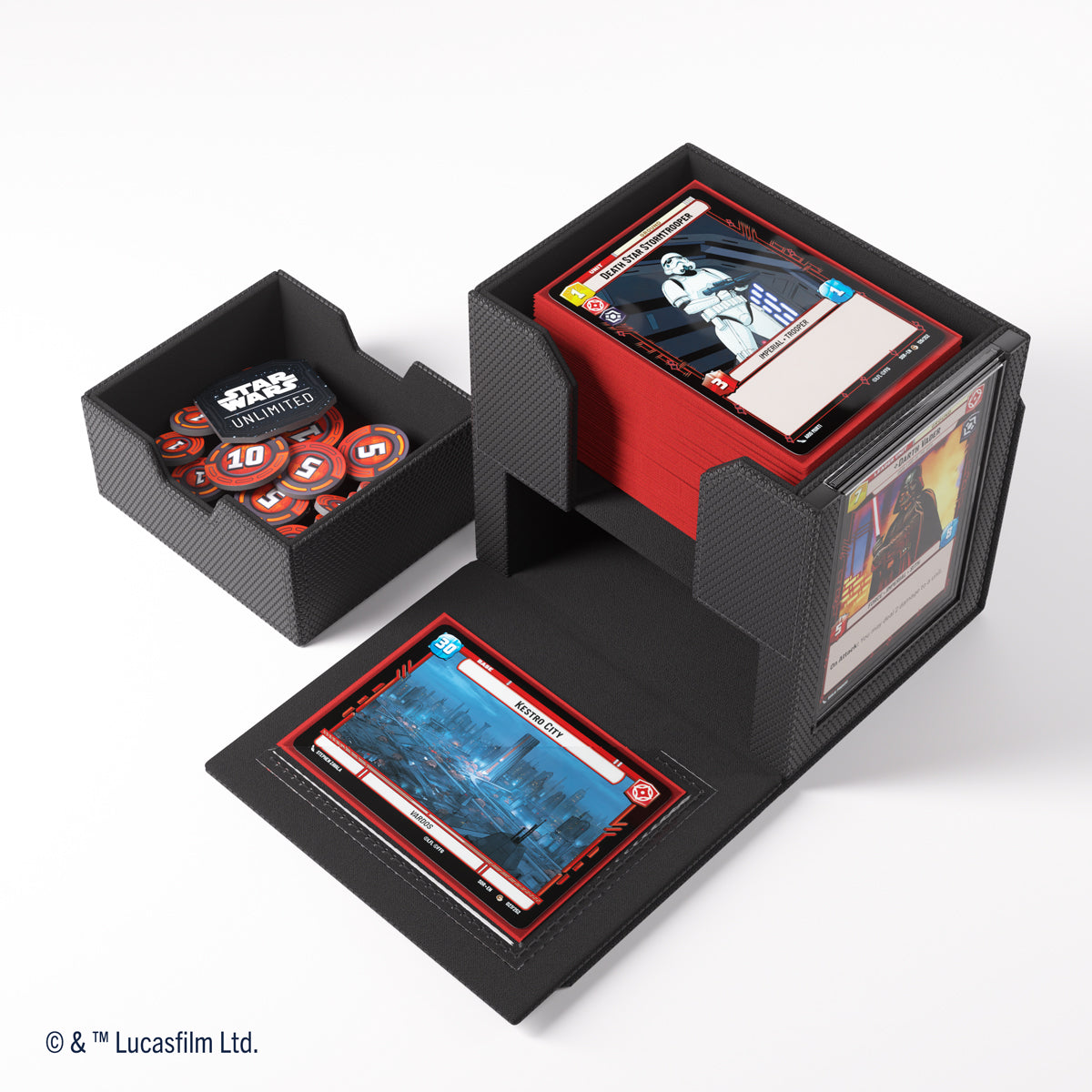 Gamegenic Star Wars: Unlimited Deck Pod Premium Deck Box - Black