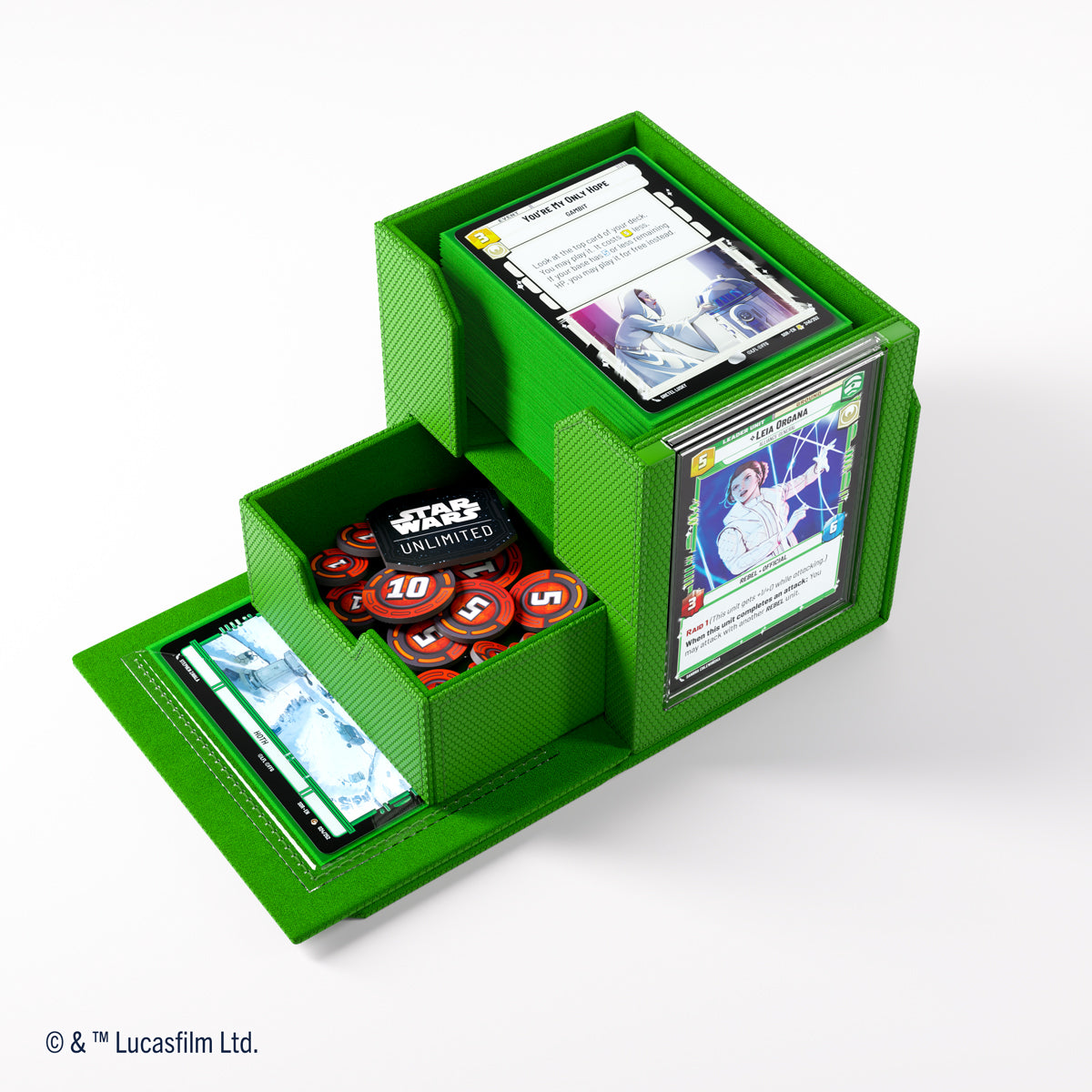 Gamegenic Star Wars: Unlimited Deck Pod Premium Deck Box - Green