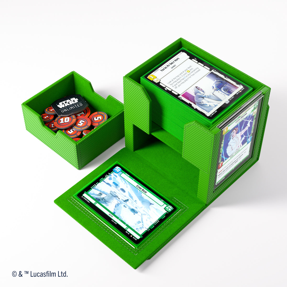 Gamegenic Star Wars: Unlimited Deck Pod Premium Deck Box - Green