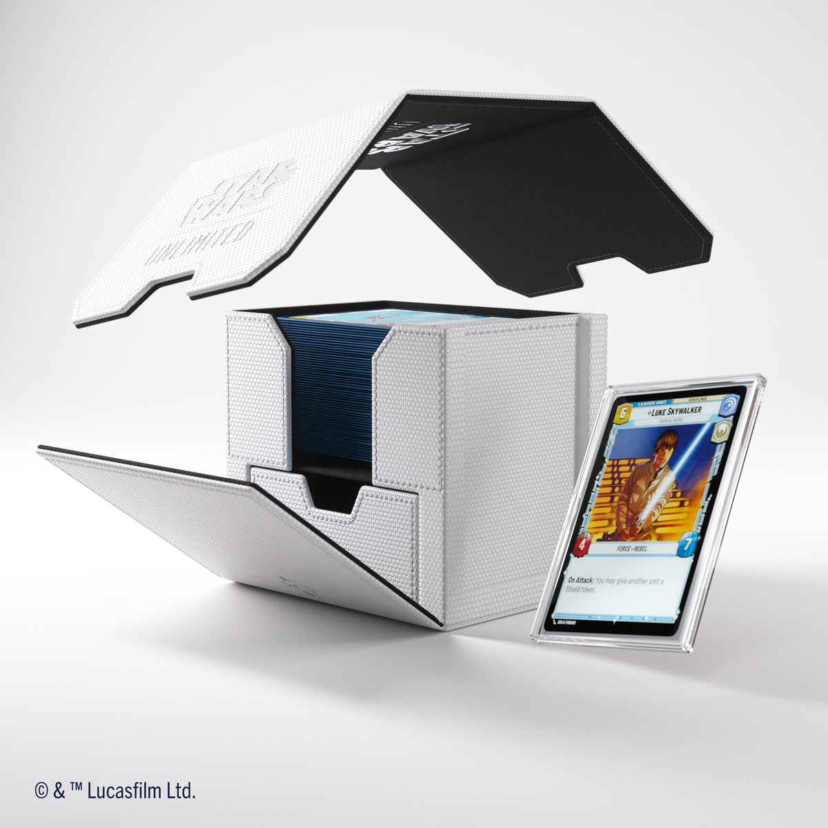 Gamegenic Star Wars: Unlimited Deck Pod Premium Deck Box - White / Black
