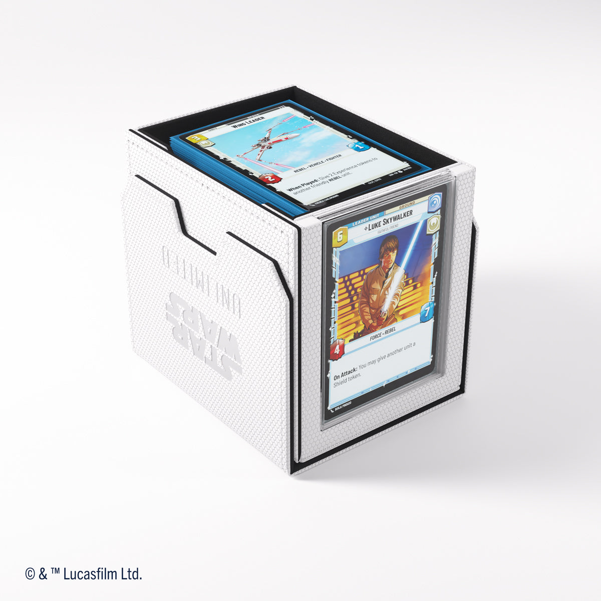 Gamegenic Star Wars: Unlimited Deck Pod Premium Deck Box - White / Black