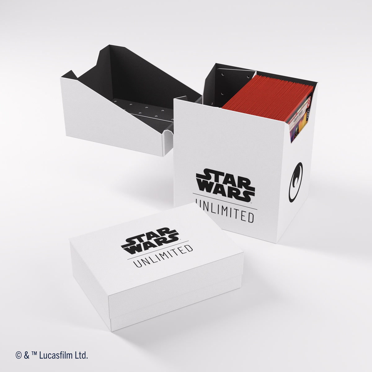 Gamegenic Star Wars: Unlimited Soft Crate Deck Box - White / Black