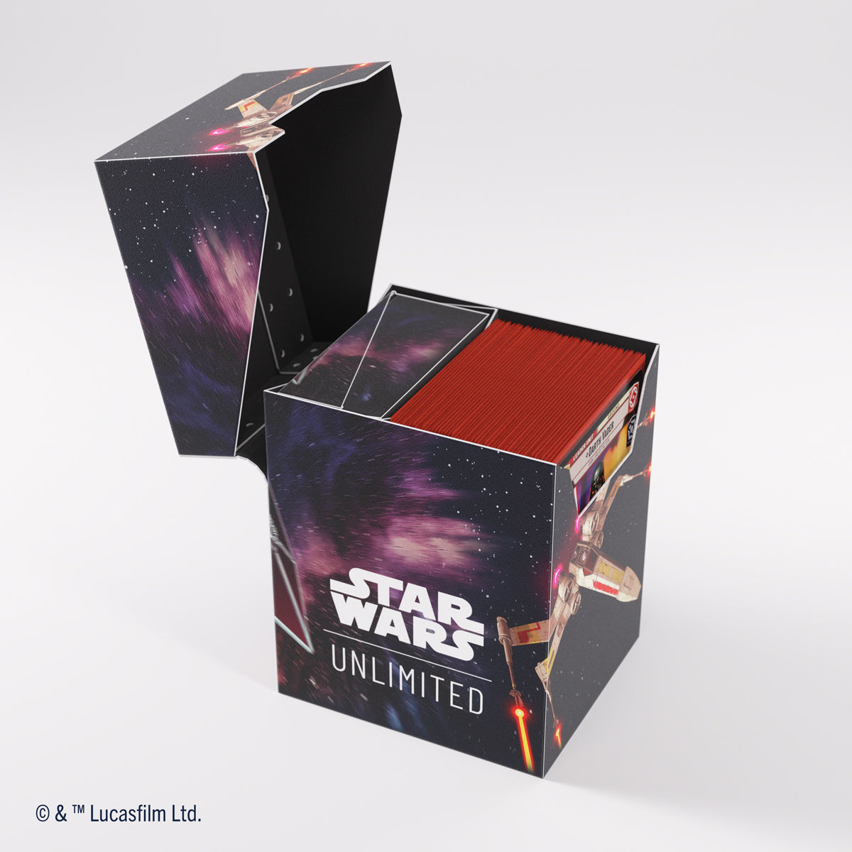 Gamegenic Star Wars: Unlimited Soft Crate Deck Box - X-Wing / TIE Fighter