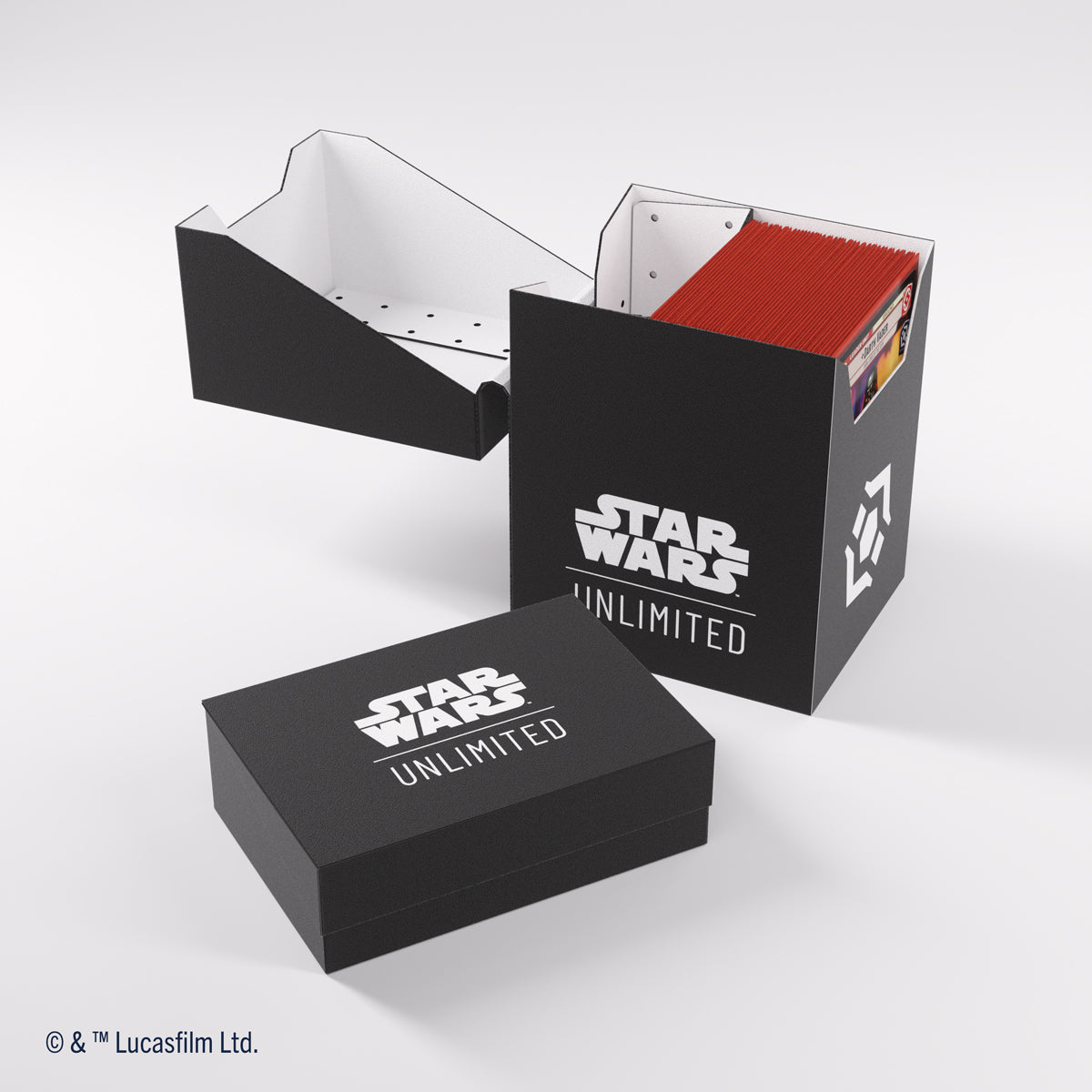 Gamegenic Star Wars: Unlimited Soft Crate Deck Box - Black / White