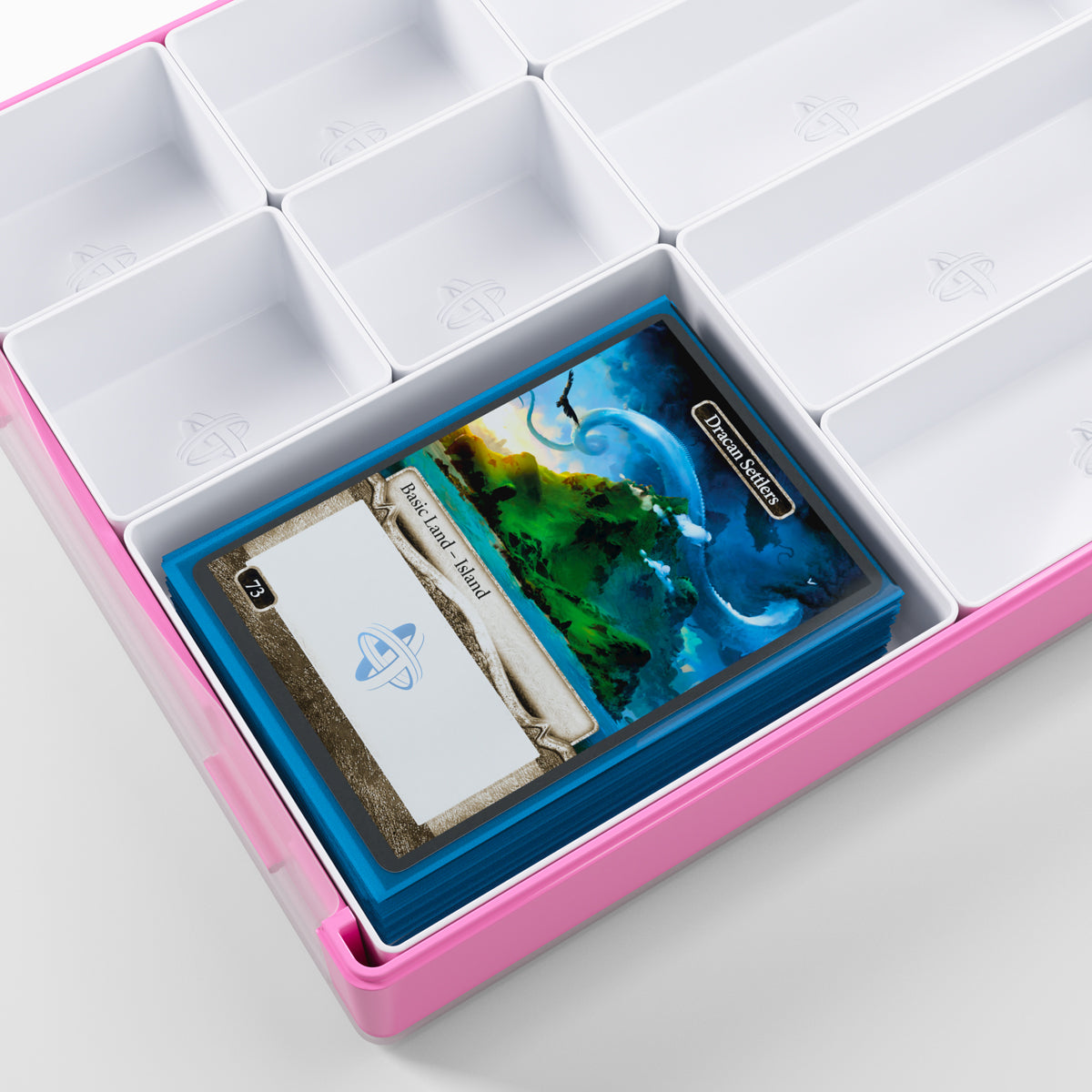 Gamegenic Token Silo Convertible Advanced Storage Box - Pink/White