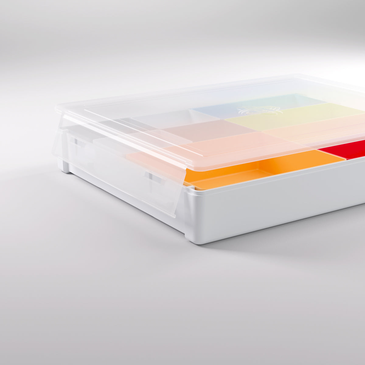 Gamegenic Token Silo Convertible Advanced Storage Box - White/Multicolour