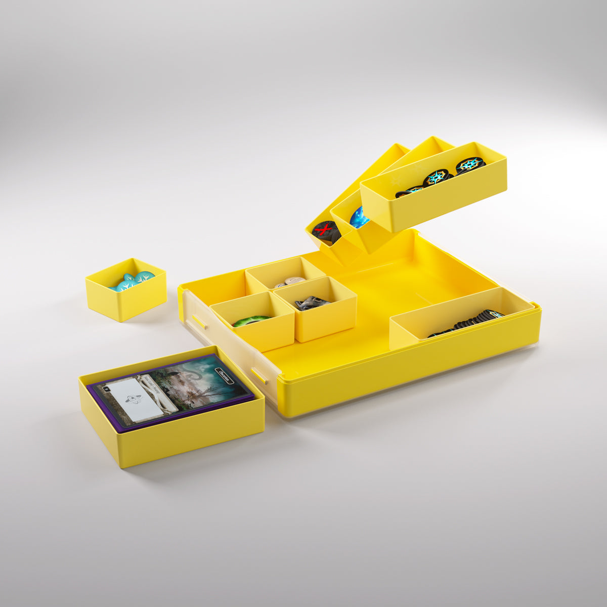 Gamegenic Token Silo Convertible Advanced Storage Box - Yellow