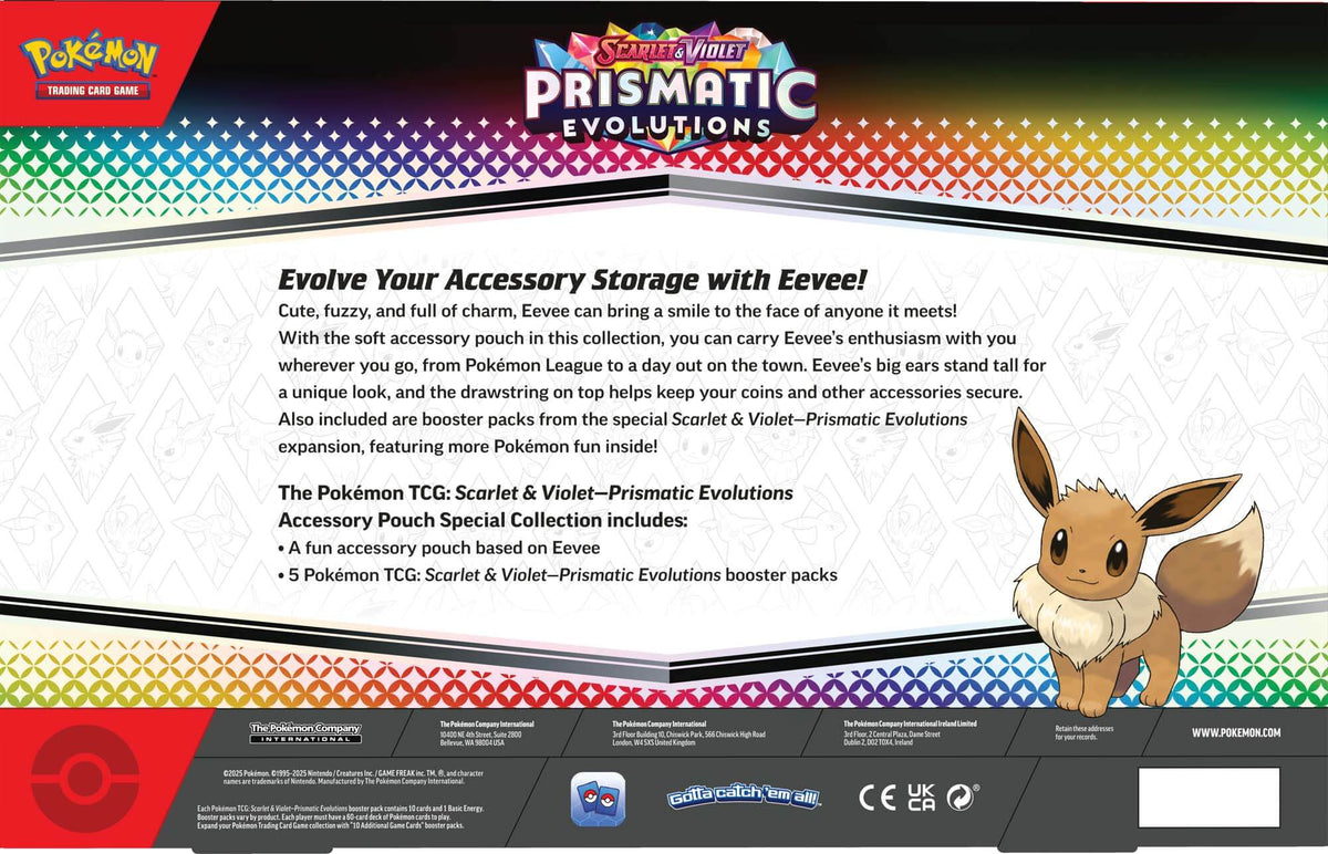 Pokemon TCG: Scarlet & Violet - Prismatic Evolutions Accessory Pouch (Special Collection)