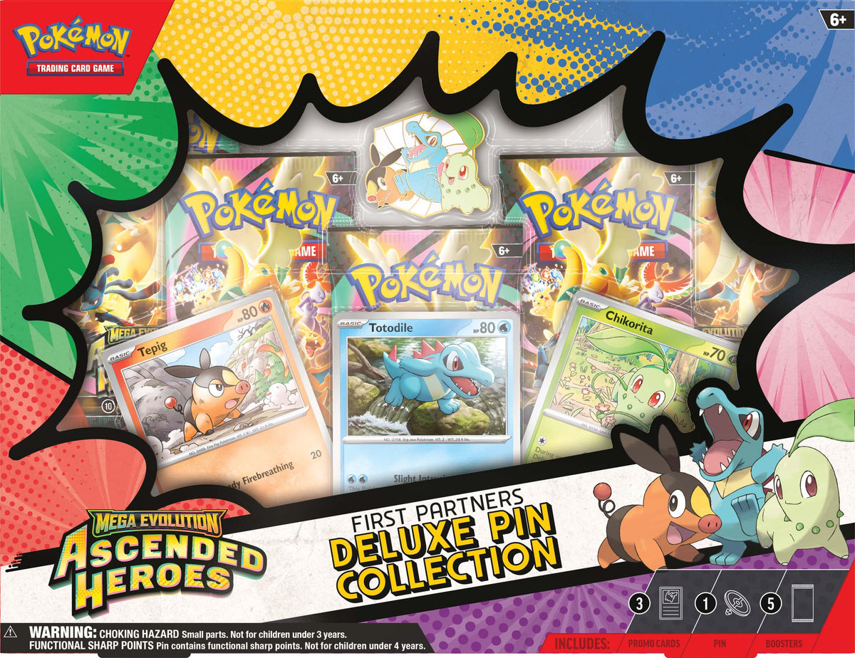 Pokemon TCG: Mega Evolution—Ascended Heroes - First Partners Deluxe Pin Collection