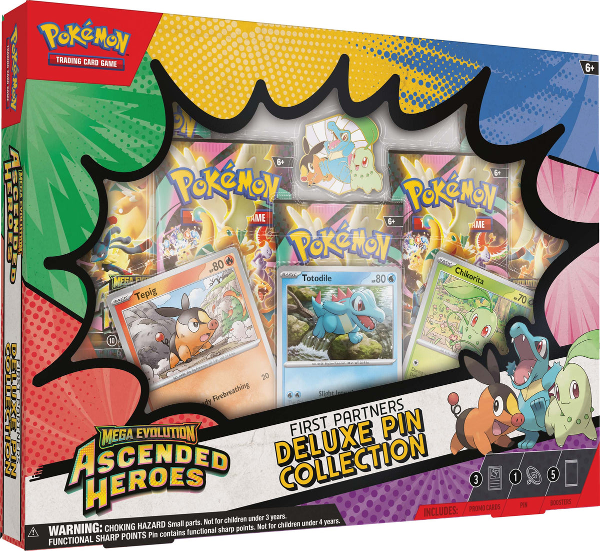 Pokemon TCG: Mega Evolution—Ascended Heroes - First Partners Deluxe Pin Collection